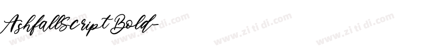 AshfallScript Bold字体转换 AshfallScript Bold字体转换